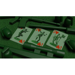 Army Men Playing Cards