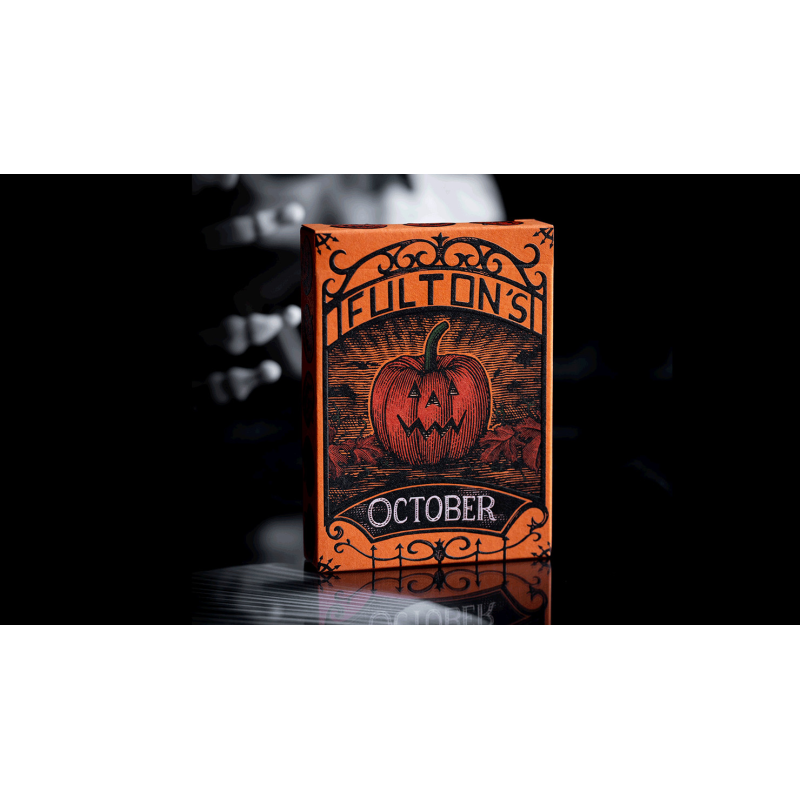 OCTOBER V2 PUMPKIN ORANGE PLAYING CARDS