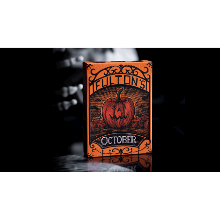 OCTOBER V2 PUMPKIN ORANGE PLAYING CARDS