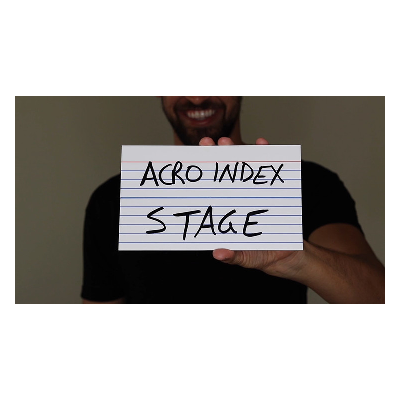 Acro Index Dry Erase Large 5"x8"(Gimmicks and Online Instructions) by Blake Vogt - Trick