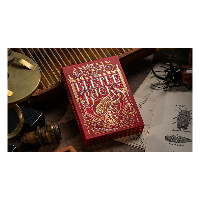 The Beetle Backs (Crimson Edition) Playing Cards
