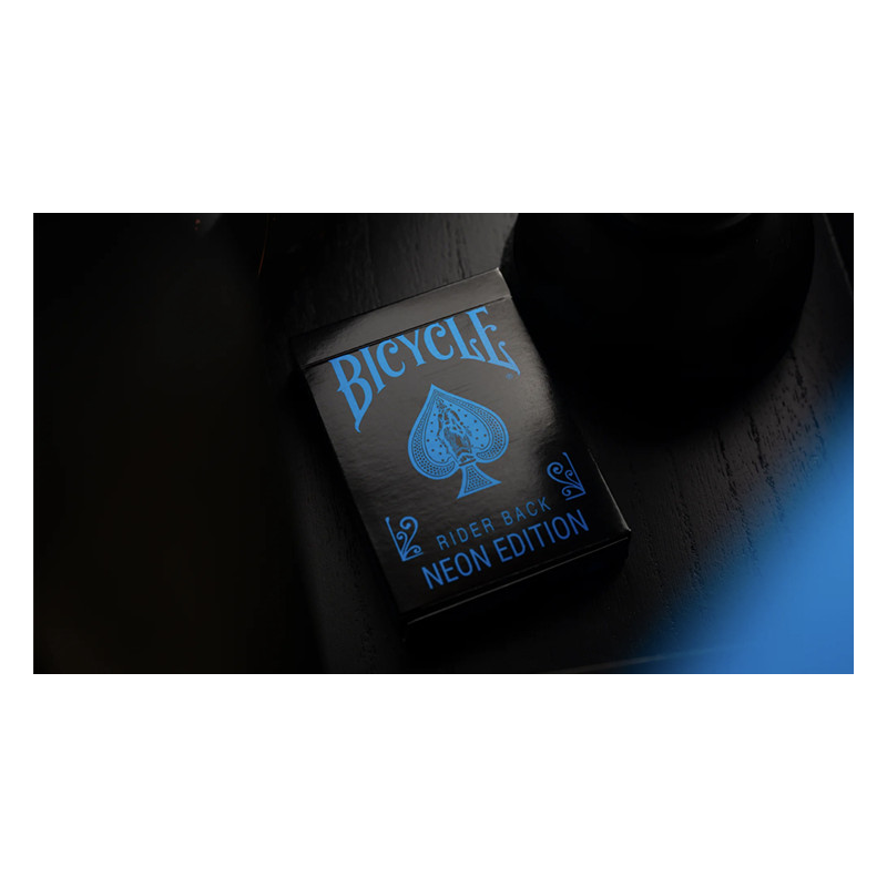 Bicycle Cool Blue Neon Rider Back Playing Cards