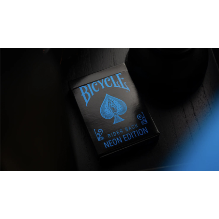 Bicycle Cool Blue Neon Rider Back Playing Cards