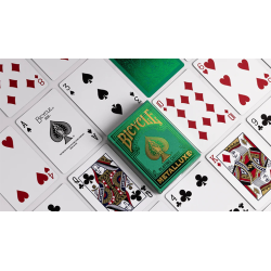 Bicycle Metalluxe Green Playing Cards by US Playing Card Co.