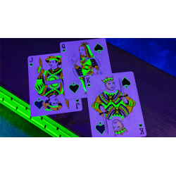 Bicycle Neon Rider Back Green-Glo Deck Playing Cards