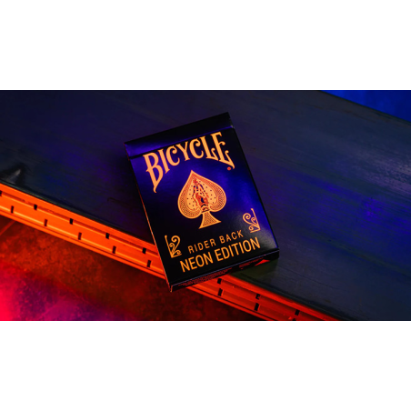 Bicycle Neon Solar-Orange Rider Back Playing Cards