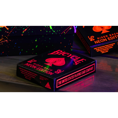 Bicycle Star-Fire Pink Neon Playing Cards