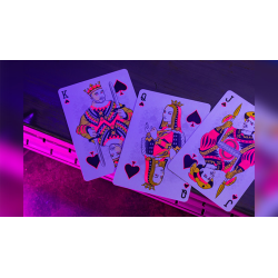 Bicycle Star-Fire Pink Neon Playing Cards