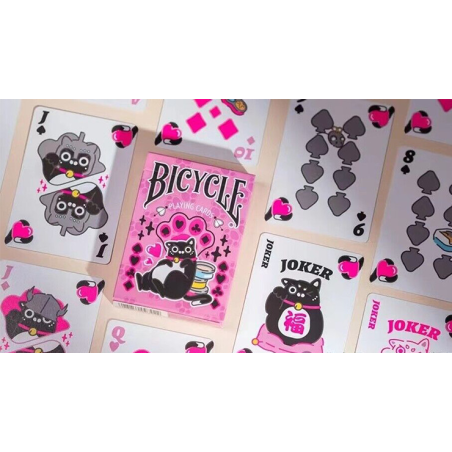Bicycle Cat (Pink) Playing Cards by US Playing Card Co.