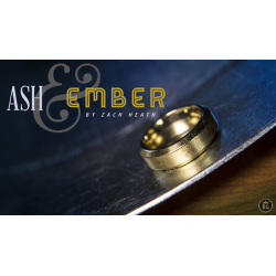 Ash and Ember Gold Beveled Size 9 (2 Rings) by Zach Heath - Trick