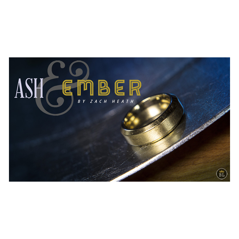 Ash and Ember Gold Beveled Size 9 (2 Rings) by Zach Heath - Trick