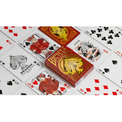 Bicycle Dragon Red Playing Cards by US Playing Card Co