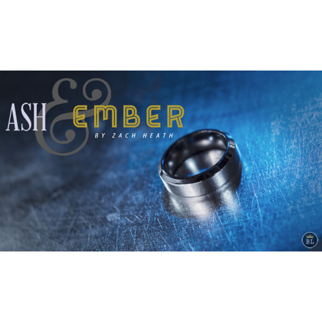 Ash and Ember Silver Beveled Size 12 (2 Rings) by Zach Heath - Trick