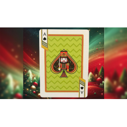 Bicycle Nutcracker (Green Gilded) Playing Cards