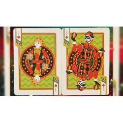 Bicycle Nutcracker (Green Gilded) Playing Cards