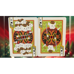 Bicycle Nutcracker (Green Gilded) Playing Cards