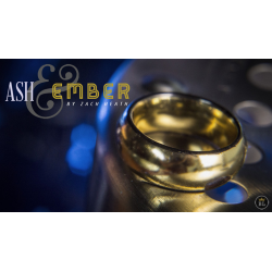 Ash and Ember Gold Curved Size 7 (2 Rings) by Zach Heath - Trick