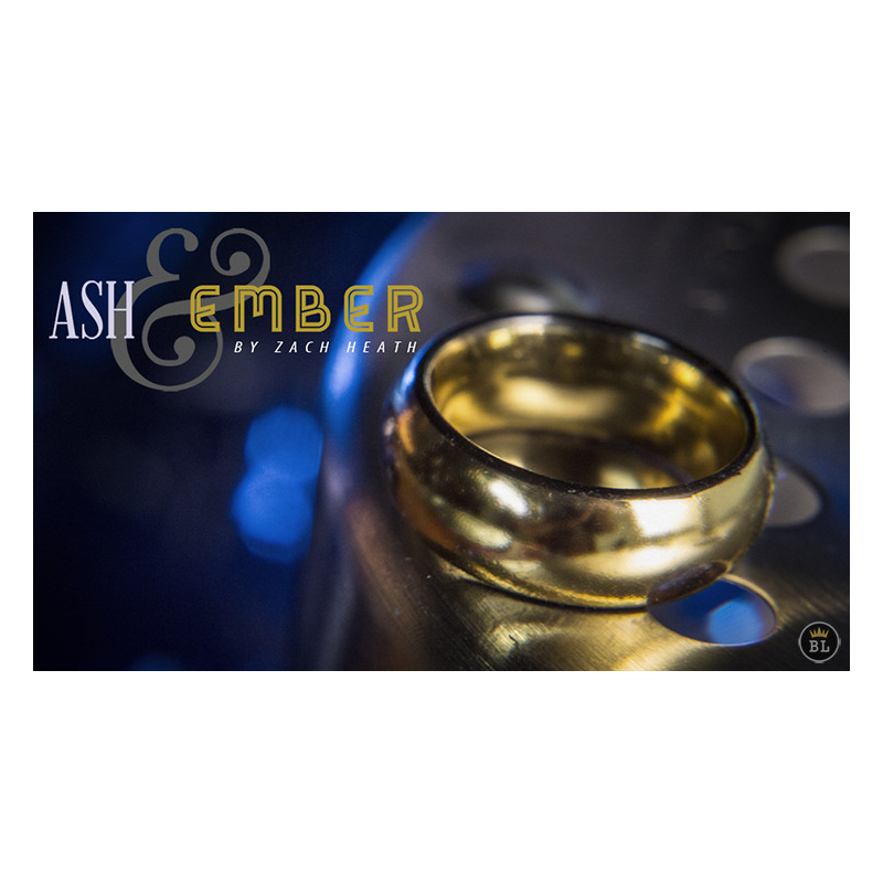 Ash and Ember Gold Curved Size 8 (2 Rings) by Zach Heath - Trick