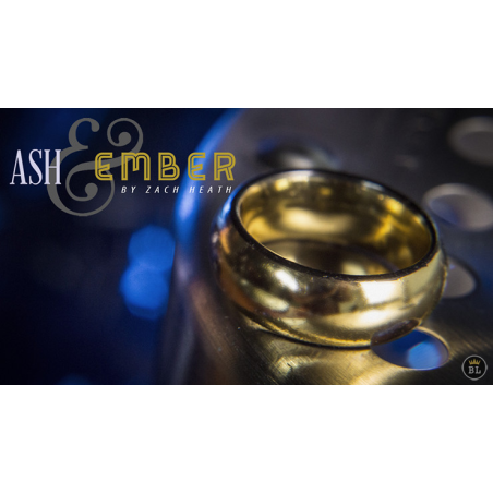 Ash and Ember Gold Curved Size 8 (2 Rings) by Zach Heath - Trick