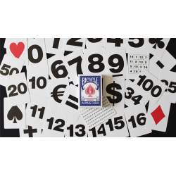 Bicycle Special NUMBERS Blue Playing Cards (plus 11 Online Effects)