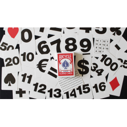 Bicycle Special NUMBERS Red Playing Cards (plus 11 Online Effects)