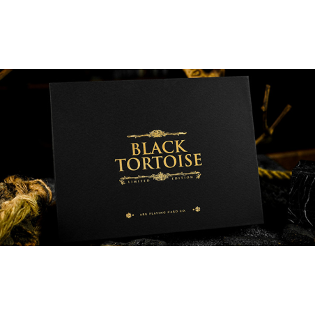 Black Tortoise Black Gold Box Set by Ark Playing Cards