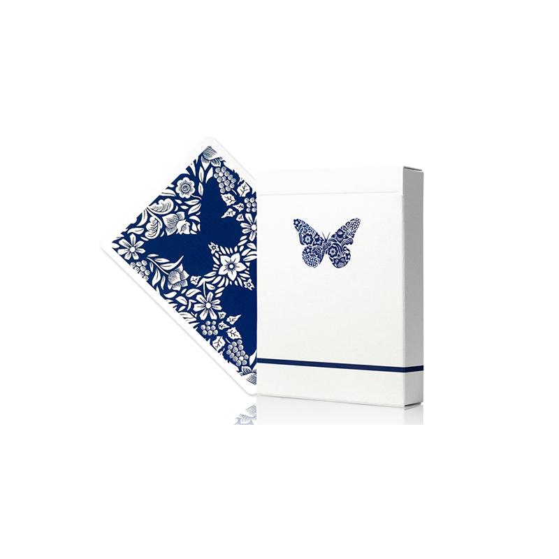 Butterfly Worker Marked V2 Playing Cards (Blue) by Ondrej Psenicka