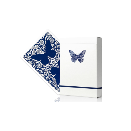 Butterfly Worker Marked V2 Playing Cards (Blue) by Ondrej Psenicka