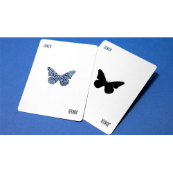 Butterfly Worker Marked V2 Playing Cards (Blue) by Ondrej Psenicka