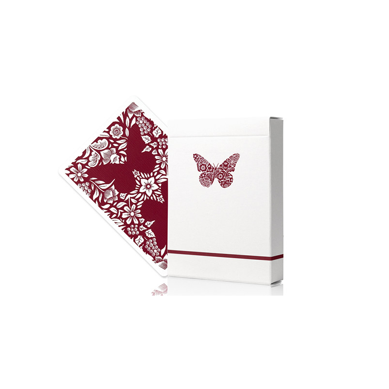 Butterfly Worker Marked Playing Cards (Red) by Ondrej Psenicka