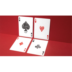 Butterfly Worker Marked Playing Cards (Red) by Ondrej Psenicka