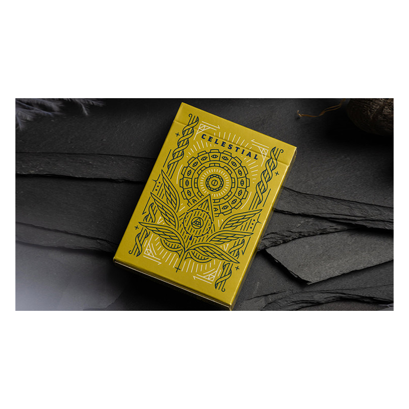 Celestial Valor Playing Cards by Giovanni Meroni(greenish yellow)