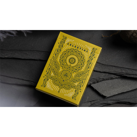 Celestial Valor Playing Cards by Giovanni Meroni(greenish yellow)