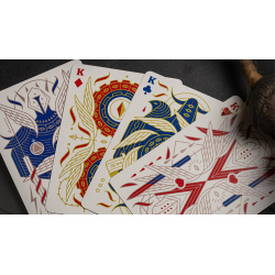Celestial Valor Playing Cards by Giovanni Meroni(greenish yellow)