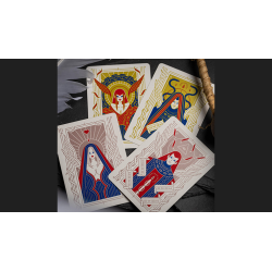 Celestial Valor Playing Cards by Giovanni Meroni(greenish yellow)