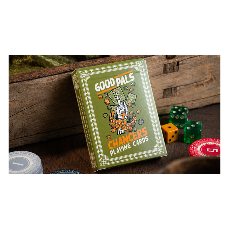 Chancers V3 Green (Marked) Playing Cards by Good Pals