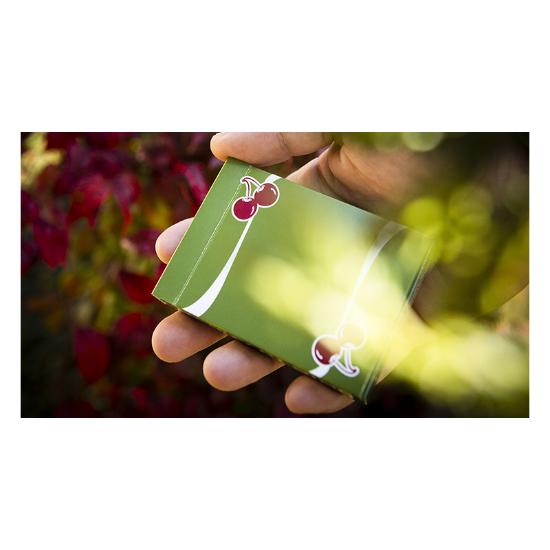 Cherry Casino (Sahara Green) Playing Cards by Pure Imagination Projects
