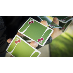 Cherry Casino (Sahara Green) Playing Cards by Pure Imagination Projects