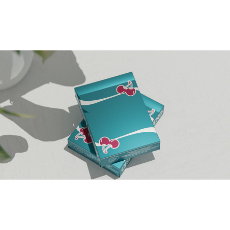 Cherry Casino (Tropicana Teal) Playing Cards by Pure Imagination Projects