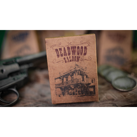 Deadwood Marked (Red) Playing Cards by Matthew Wright and Mark Bennett