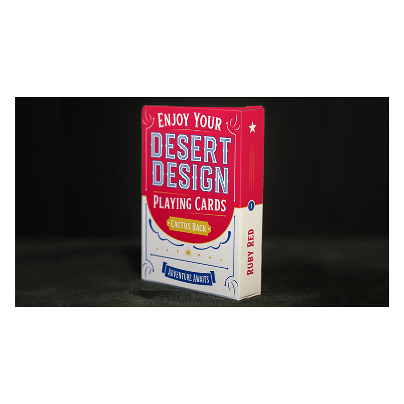 Desert Design (Ruby Red) Playing Cards