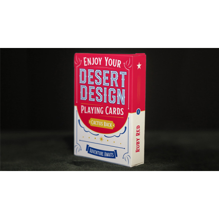 Desert Design (Ruby Red) Playing Cards