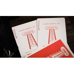 Jerry's Nugget (Atomic Red) Marked Monotone Playing Cards