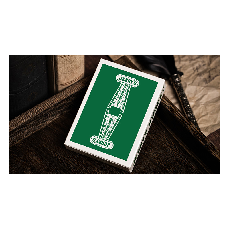 Jerry's Nugget (Felt Green) Marked Monotone Playing Cards