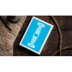 Jerry's Nugget (Icey Blue) Marked Monotone Playing Cards