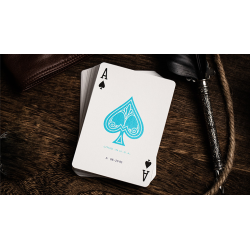 Jerry's Nugget (Icey Blue) Marked Monotone Playing Cards