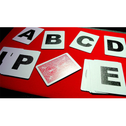 Alphabet Playing Cards Bicycle No Index by PrintByMagic - Trick