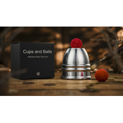 Aluminum Alloy Cups and Balls Matching Chop Cup by TCC Magic