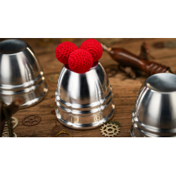 Aluminum Alloy Cups and Balls Set by TCC Magic