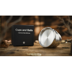 Aluminum Alloy Cups and Balls Matching Solid Cup by TCC Magic